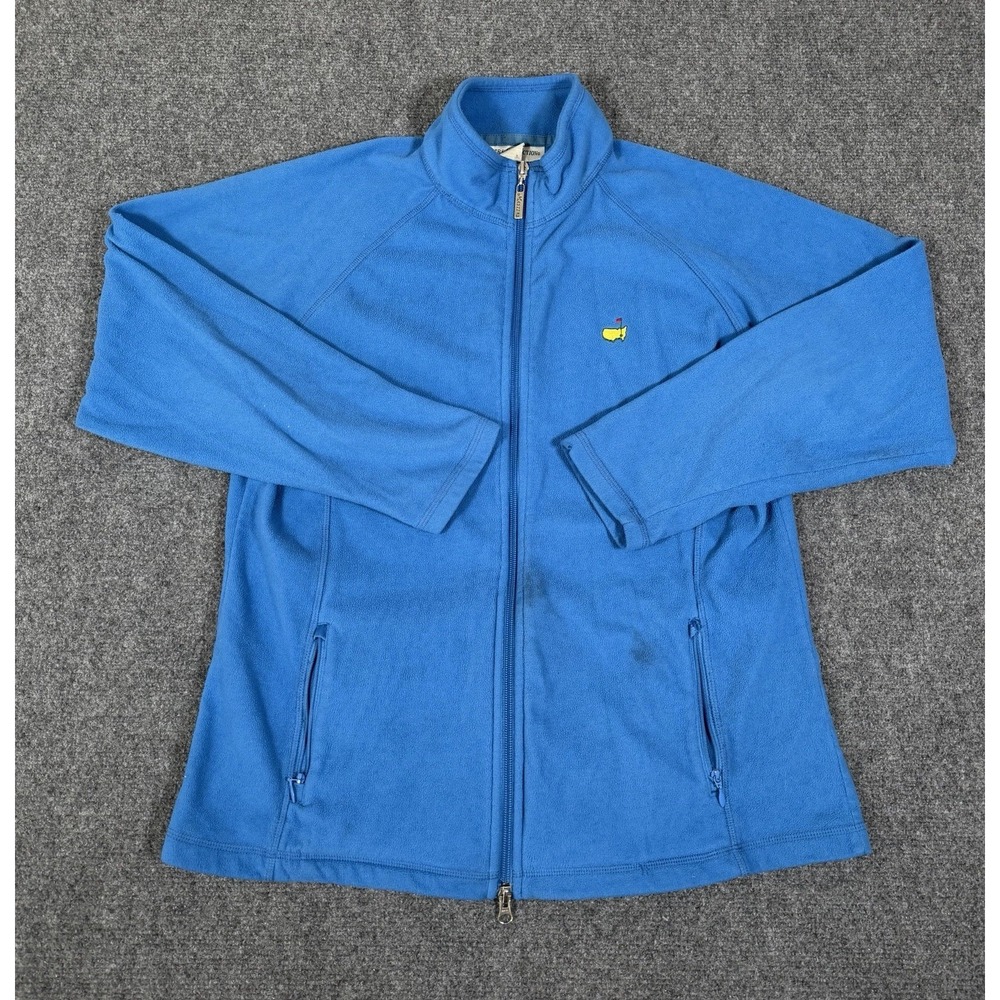Masters Tournament Augusta National Womens Full Zip Fleece Jacket Blue Large